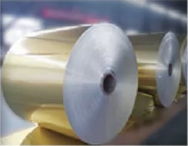 Golden hydrophilic aluminum foil