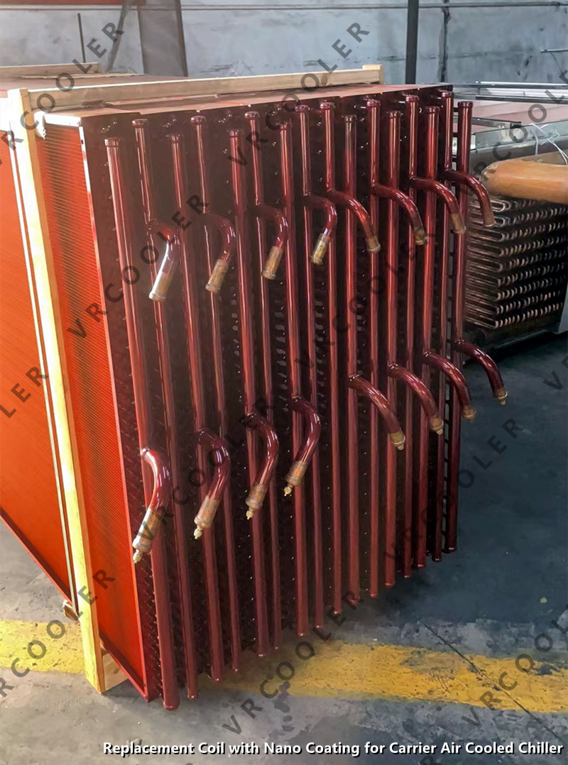 Replacement Coil with Nano Coating for Carrier Air Cooled Chiller 3