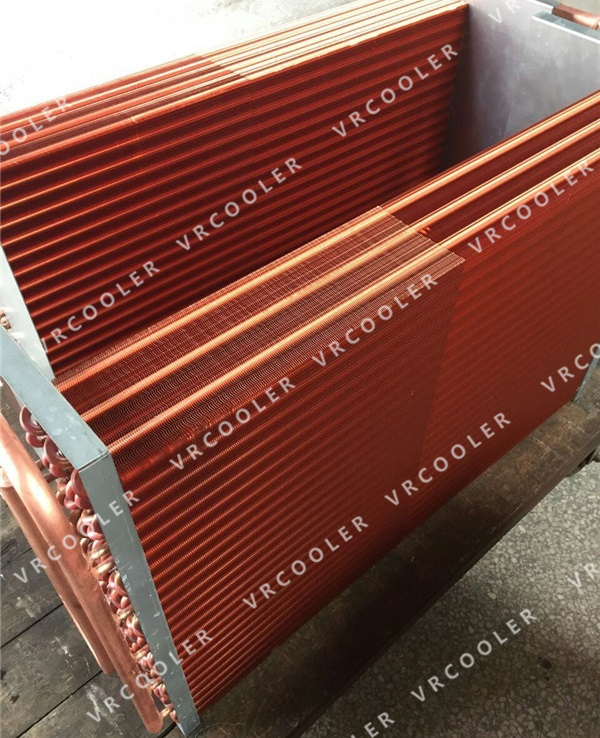 Copper coil exchanger for refrigeration