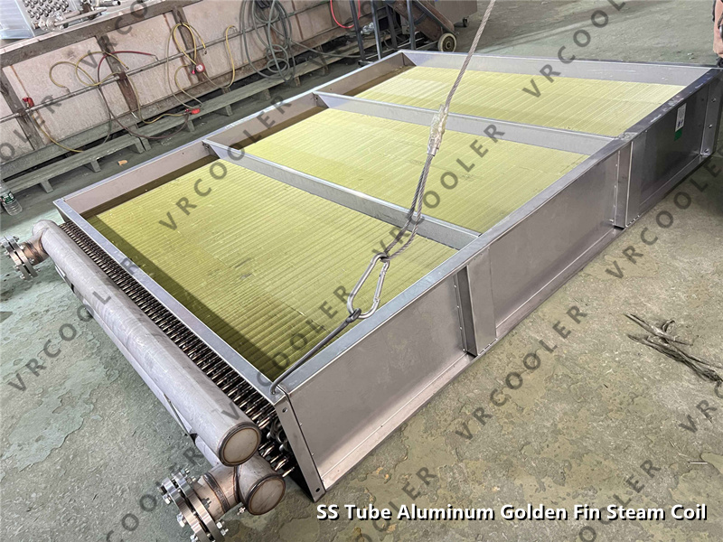 SS Tube Aluminum Golden Fin Steam Coil 3