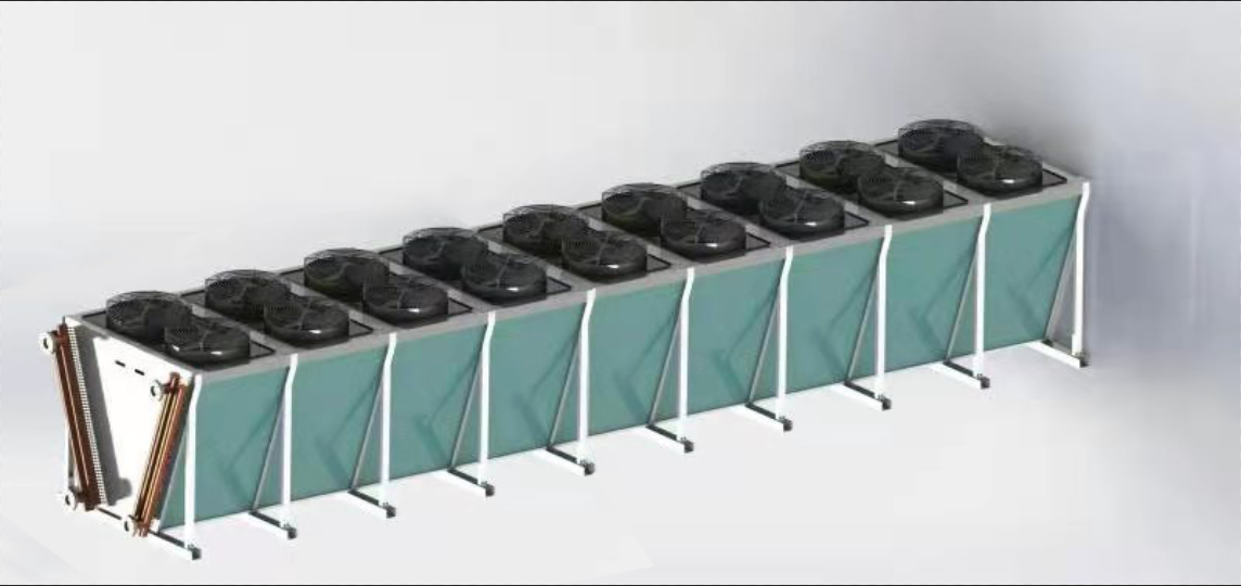 immersion cooling with 1000KW dry cooler