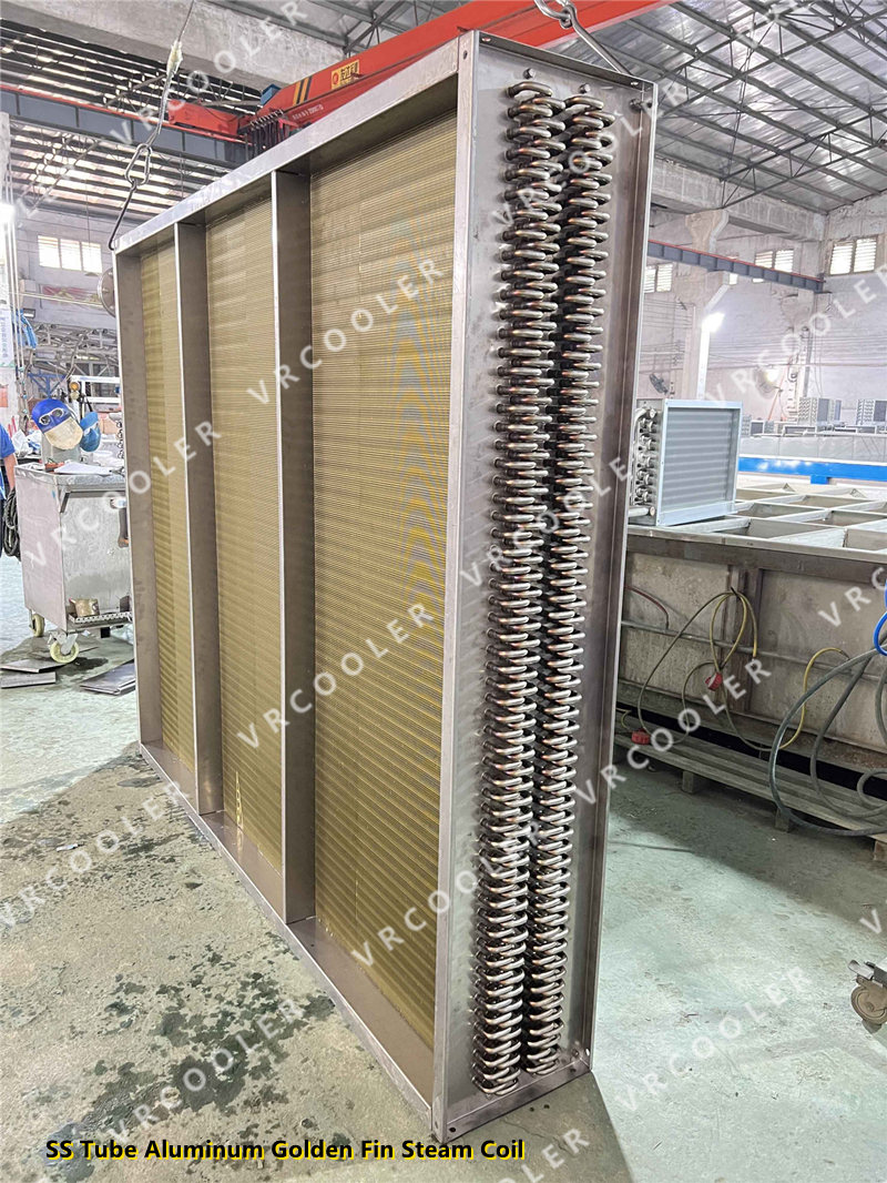 SS Tube Aluminum Golden Fin Steam Coil 2