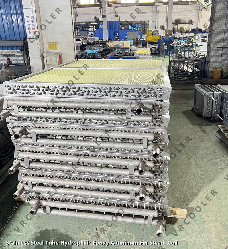 Stainless Steel Tube Hydrophilic Epoxy Aluminum Fin Steam Coil 2