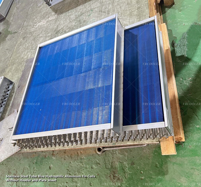 Stainless Steel Tube Blue Hydrophilic Aluminum Fin Coils