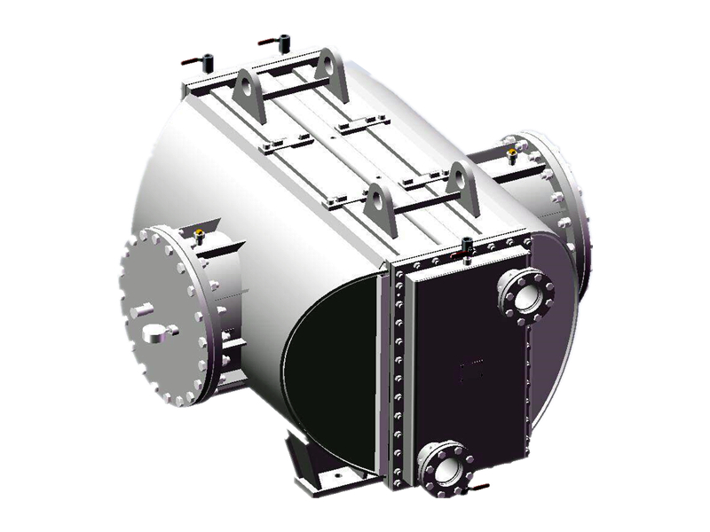 Tube-Fin Heat Exchanger for Large Industrial Oxygen Generator