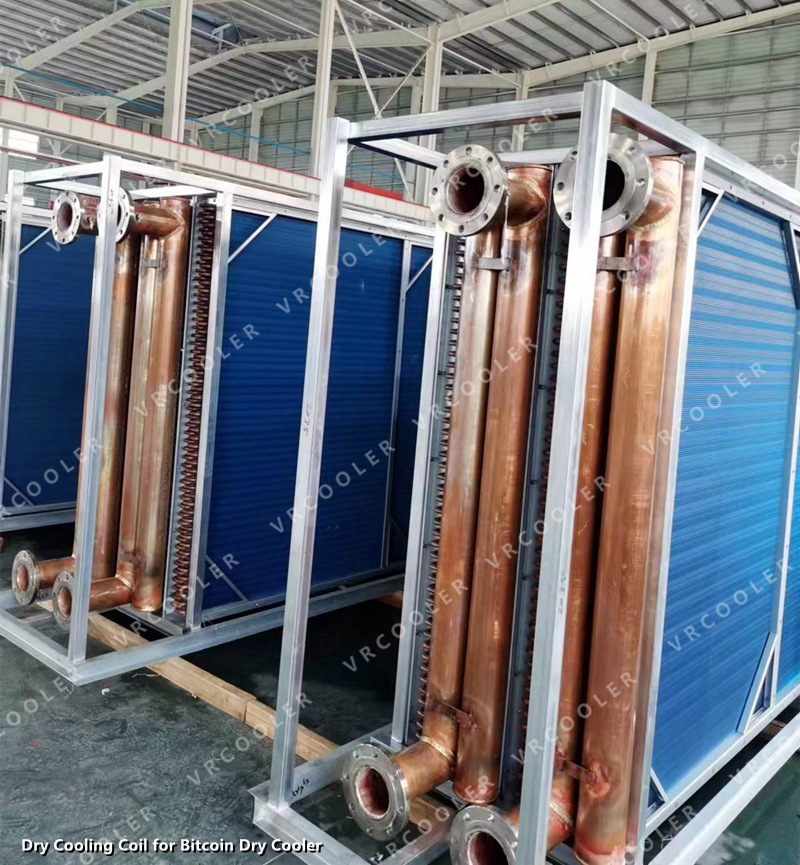 Custom Design Dry Cooling Coil for Bitcoin Dry Cooler