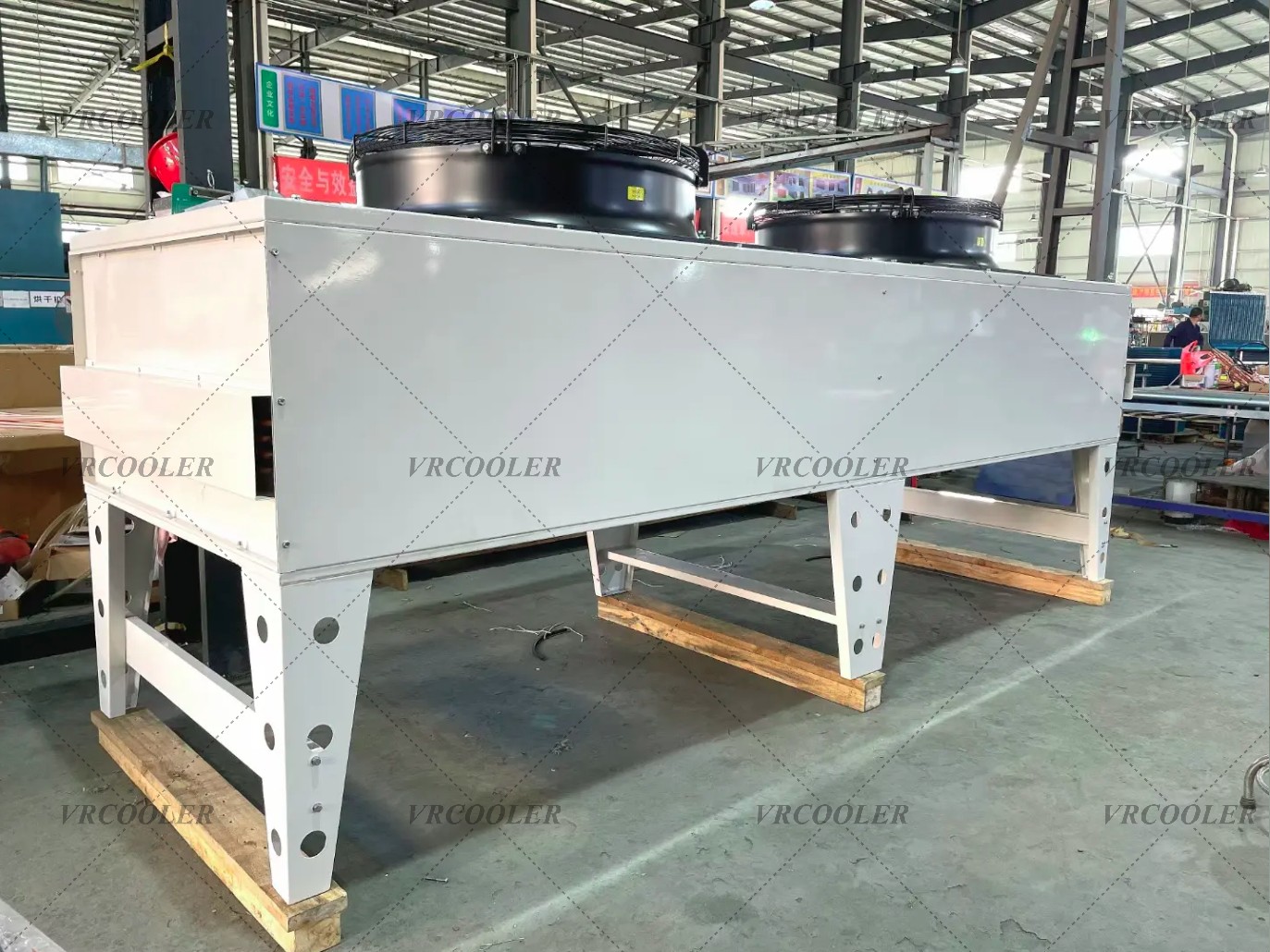 Dry Cooler Solution for Bitmain AntRack V1 in a Small Warehouse Mining Facility