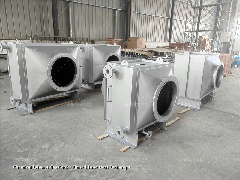 Chemical Exhaust Gas Cooler Finned Tube Heat Exchanger