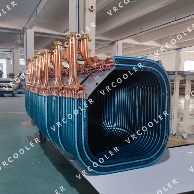 Custom-Made Air-to-Refrigerant DX Evaporator Coil for Air Source Heat Pump Systems