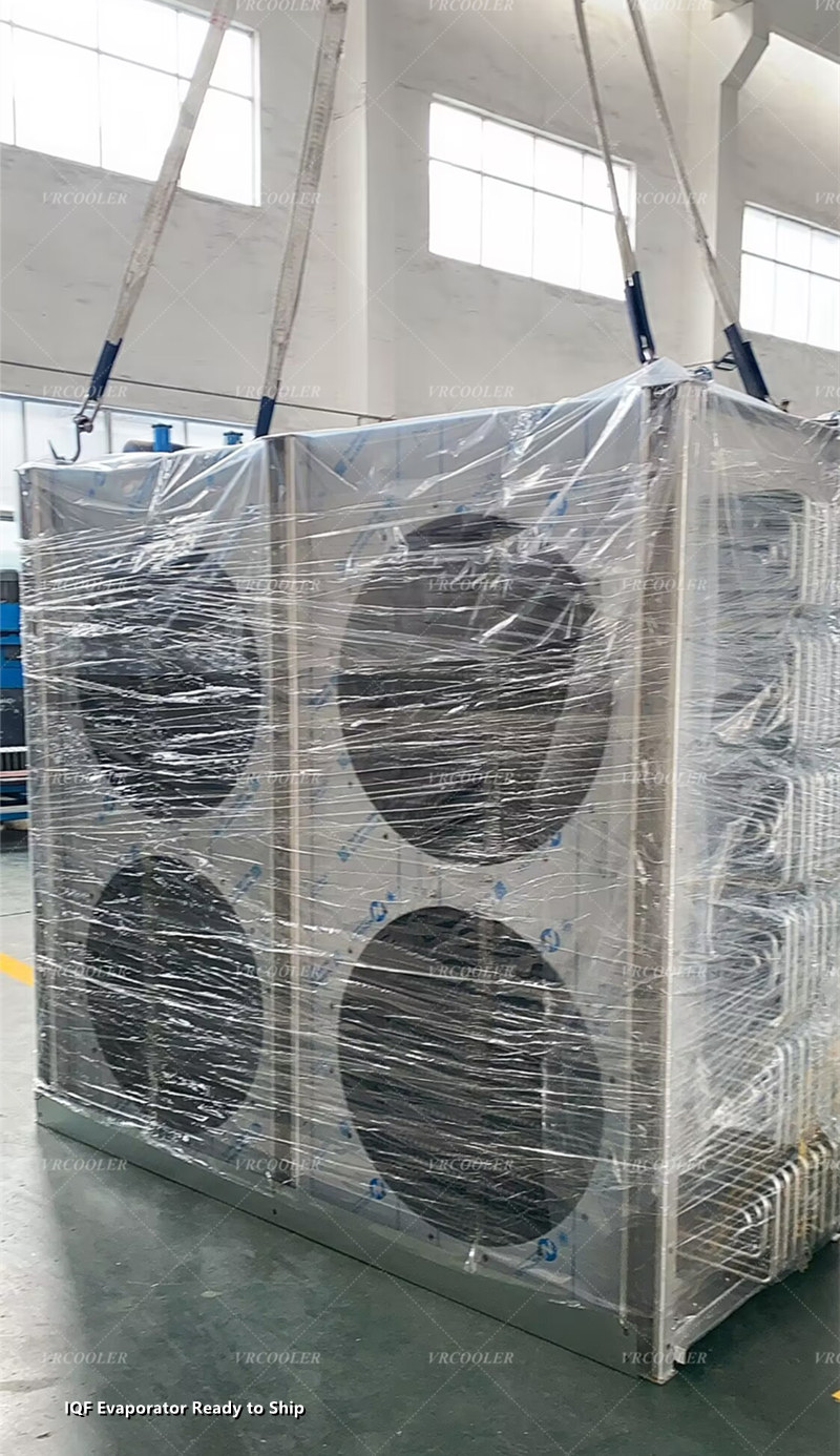 Evaporator in IQF Tunnel Freezer