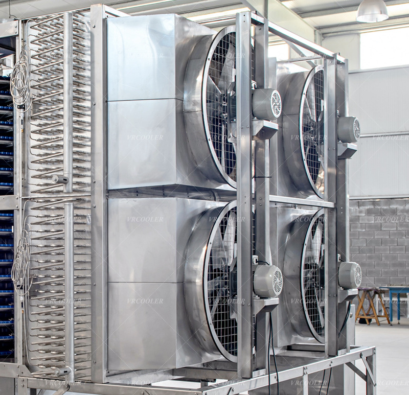 IQF Food Quick Freezing Spiral Tunnel Evaporator Replacement Project