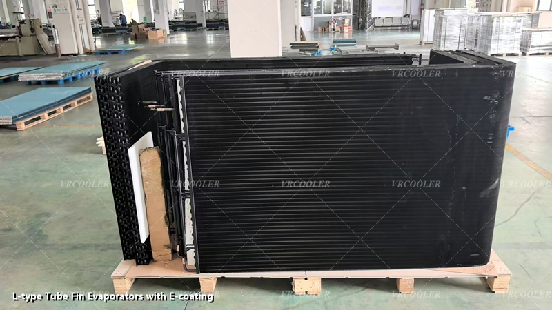 L-type Tube Fin Evaporators with E-coating