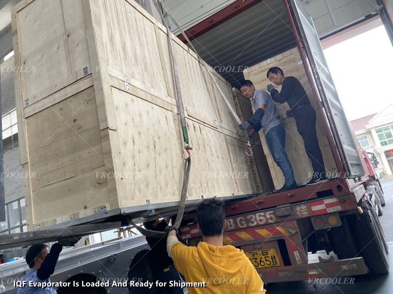 IQF Evaporator Is Loaded And Ready for Shipment