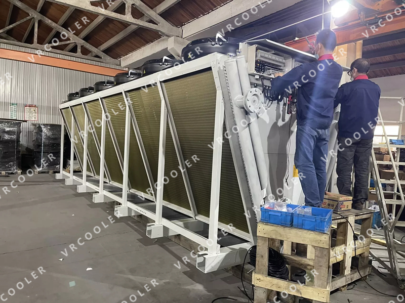 How efficient is dry cooler in power plant?