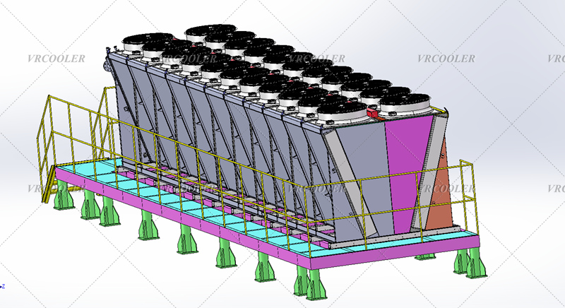 Dry Cooler for Cooling Water