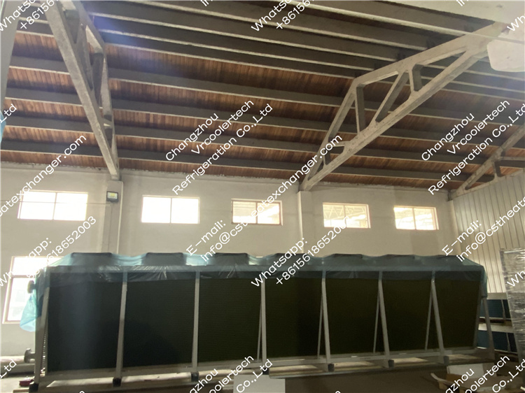 2000kw dry cooler for production line of a pharmaceutical plant.