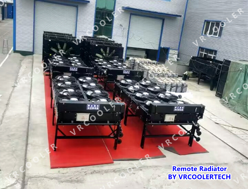 Remote Radiator for gas engine
