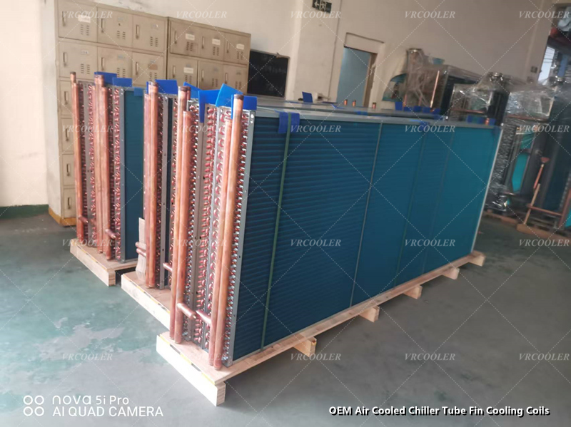 OEM Air Cooled Chiller Tube Fin Cooling Coils