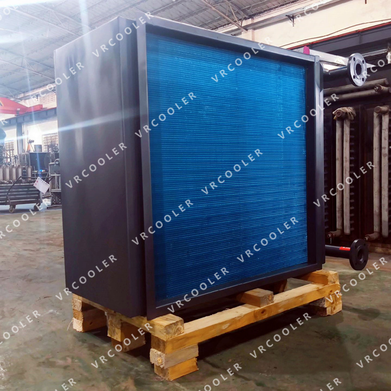gas heat exchanger with epoxy-coated at the scrubber outlet to remove hydrogen fluoride gas