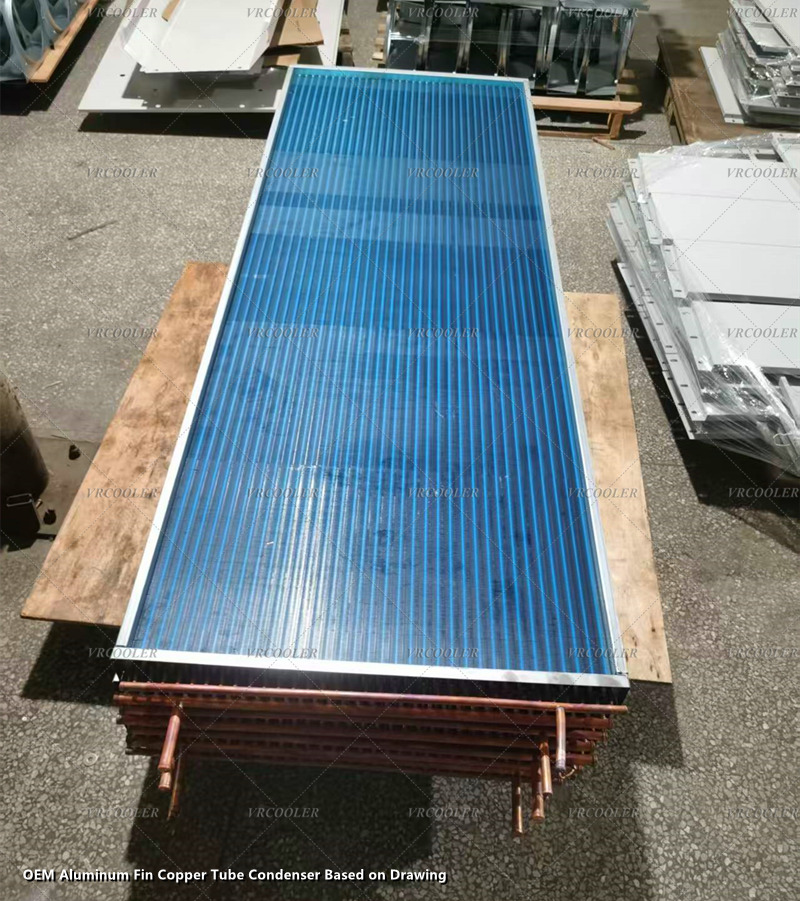 OEM Aluminum Fin Copper Tube Condenser Based on Drawing 4