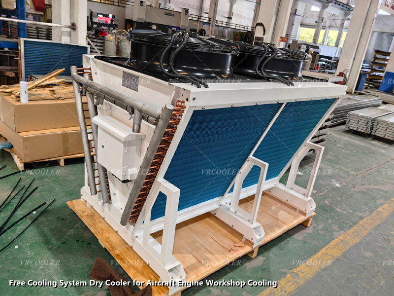 Free Cooling System Dry Cooler for Aircraft Engine Workshop Cooling