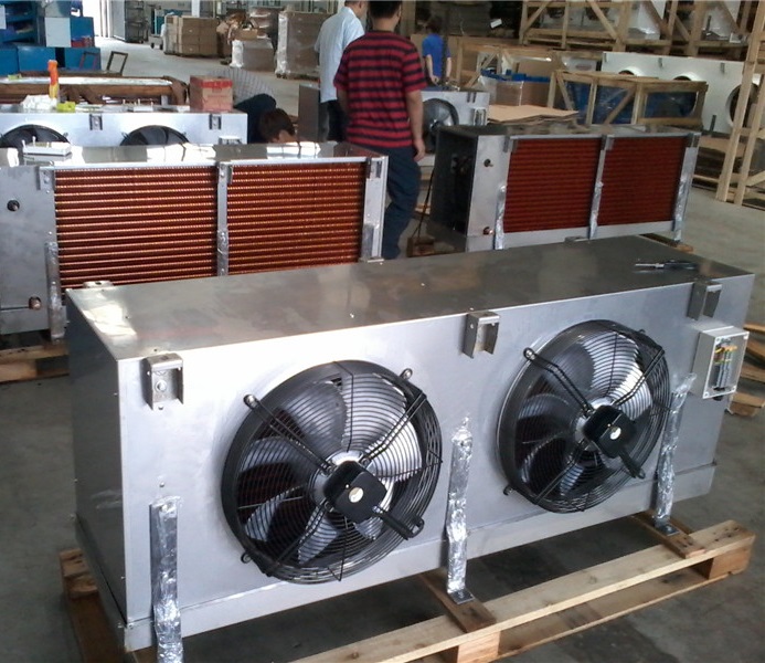 Ammonia hot gas defrost air cooler