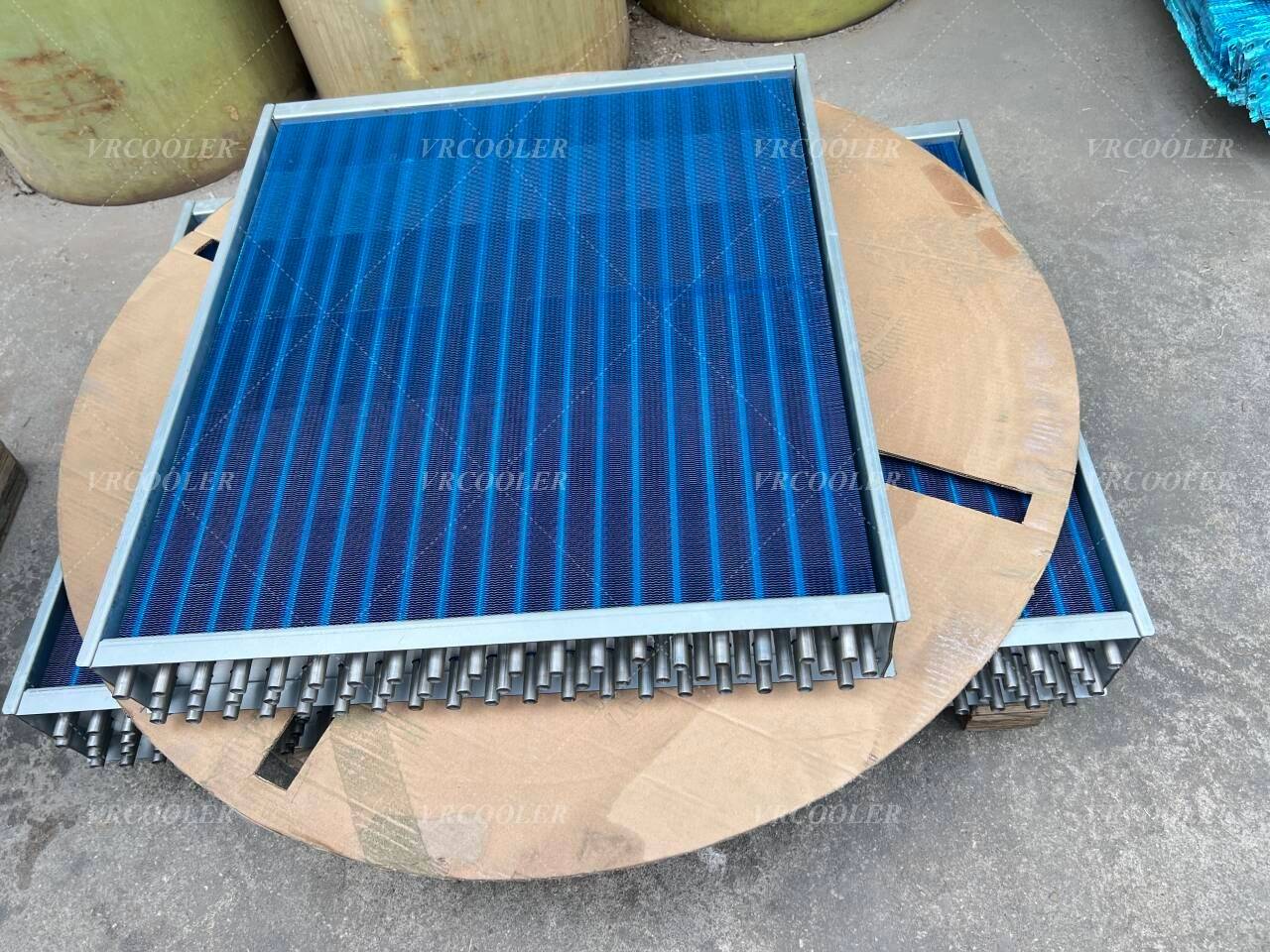 What are the benefits of using a PED Certified Custom DX Evaporator Coil in a heat pump?