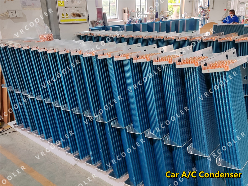 How does the tube fin radiator work in a driver cooling system?