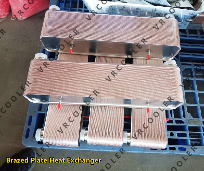 What is a brazed plate heat exchanger made of?