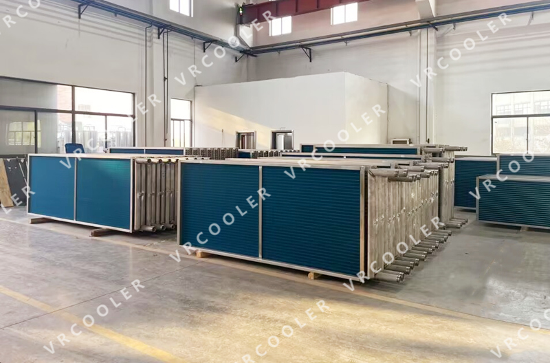 Stainless Steel Pipes Evaporator Coil for AHU of Electrical Room in a Sewage Treatment Plant