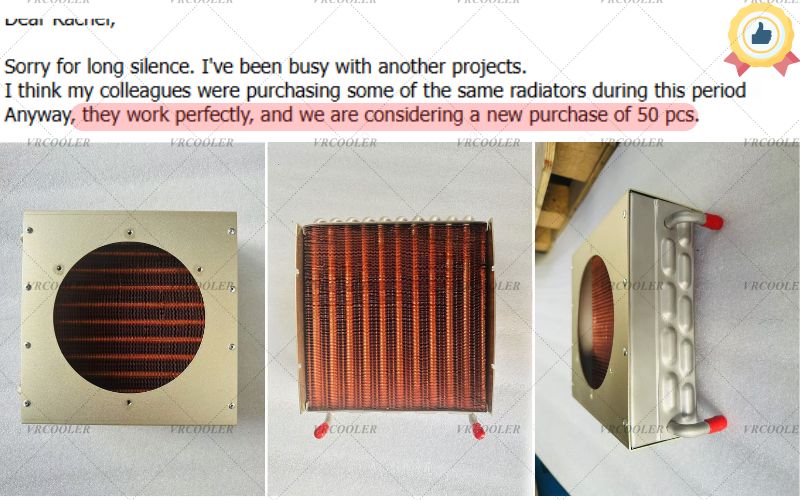 Good Comments for Vrcooler Laser Radiators