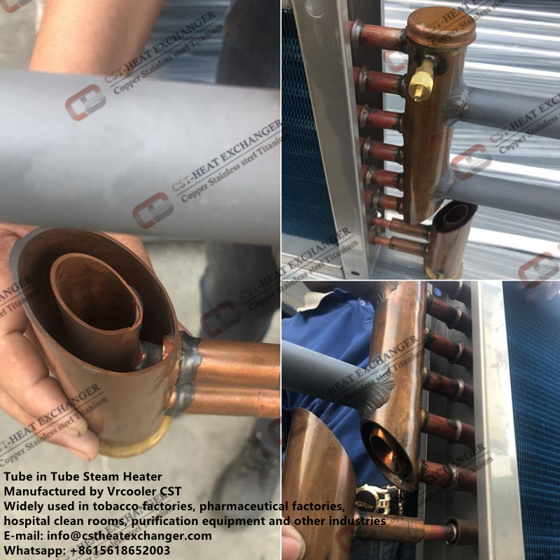 CST tube in tube steam heater