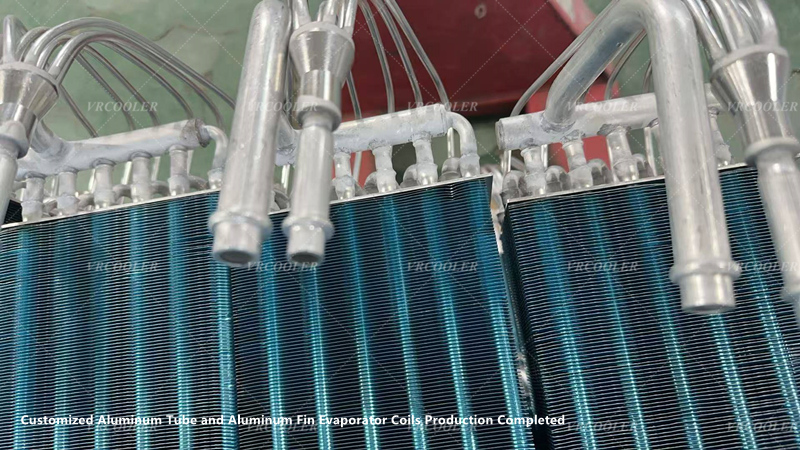 Customized Aluminum Tube and Aluminum Fin Evaporator Coils Production Completed 3