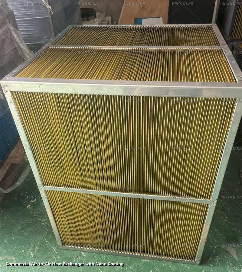 Finished Picture of Commercial Air-to-Air Heat Exchanger with Nano Coating 