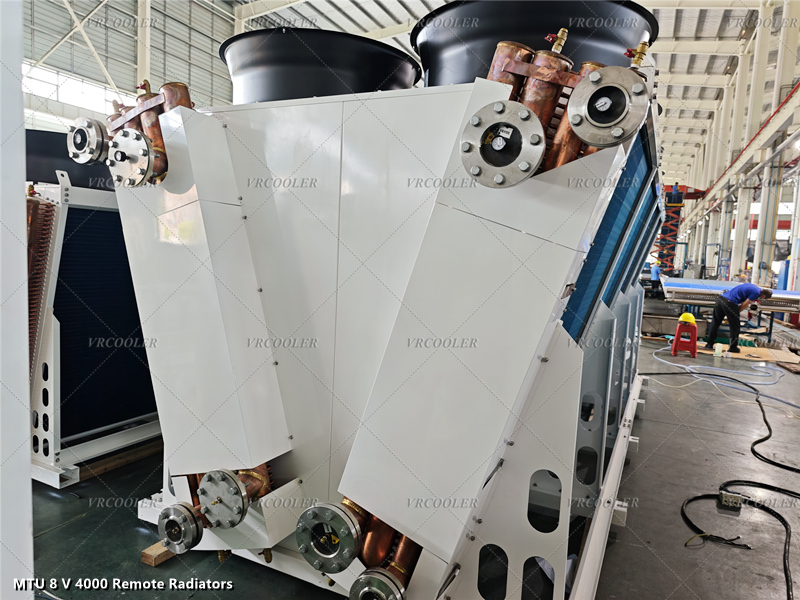 MTU 8 V 4000 Remote Radiators 2