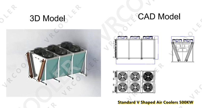 Standard V Shaped Air Coolers 500KW