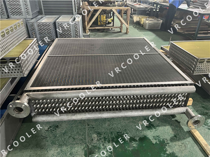 Tube and fin heat exchangers for oil and gas