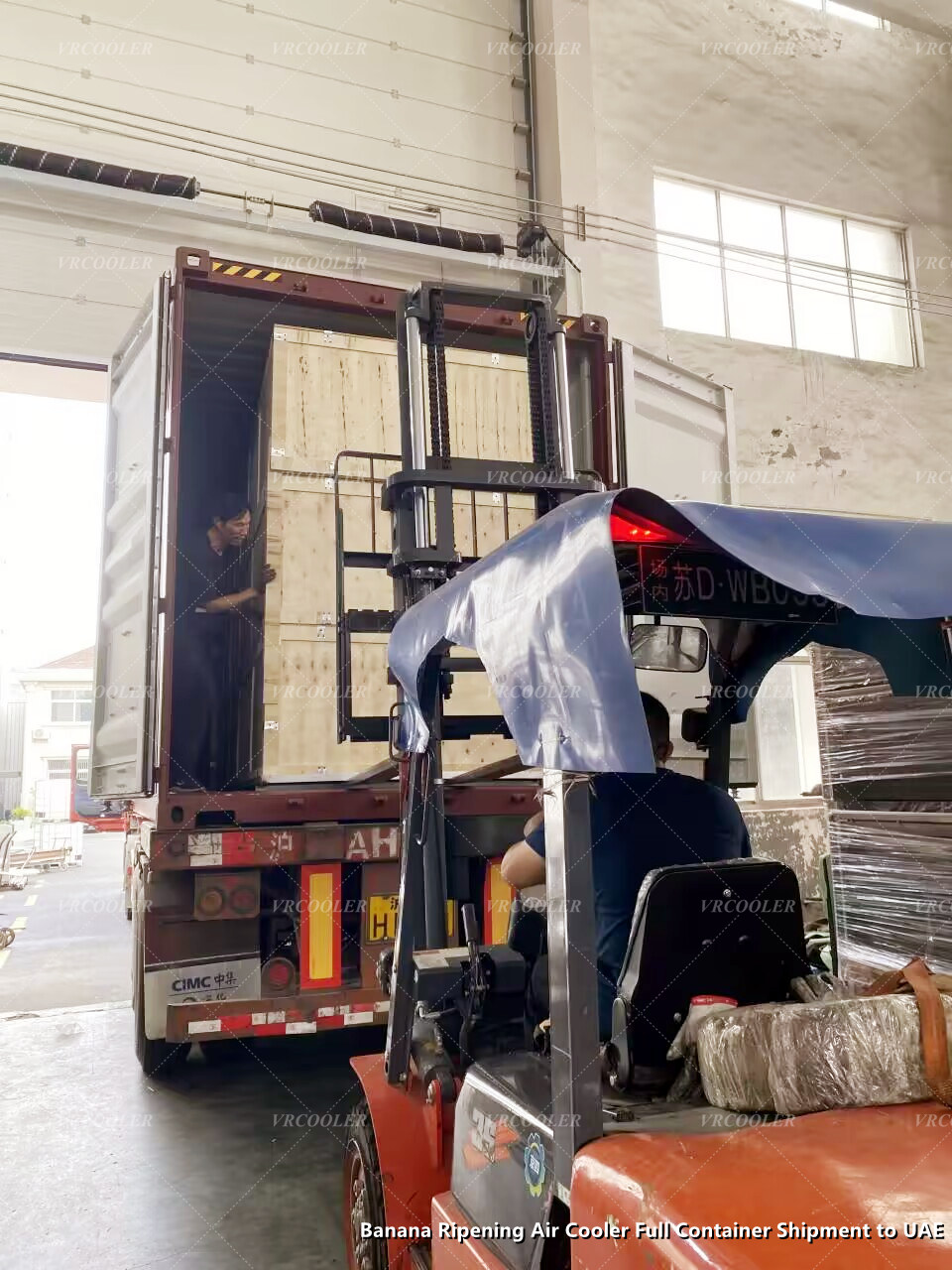 Banana Ripening Air Cooler Full Container Shipment To UAE