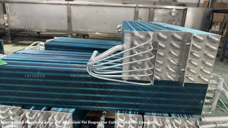Customized Aluminum Tube and Aluminum Fin Evaporator Coils Production Completed