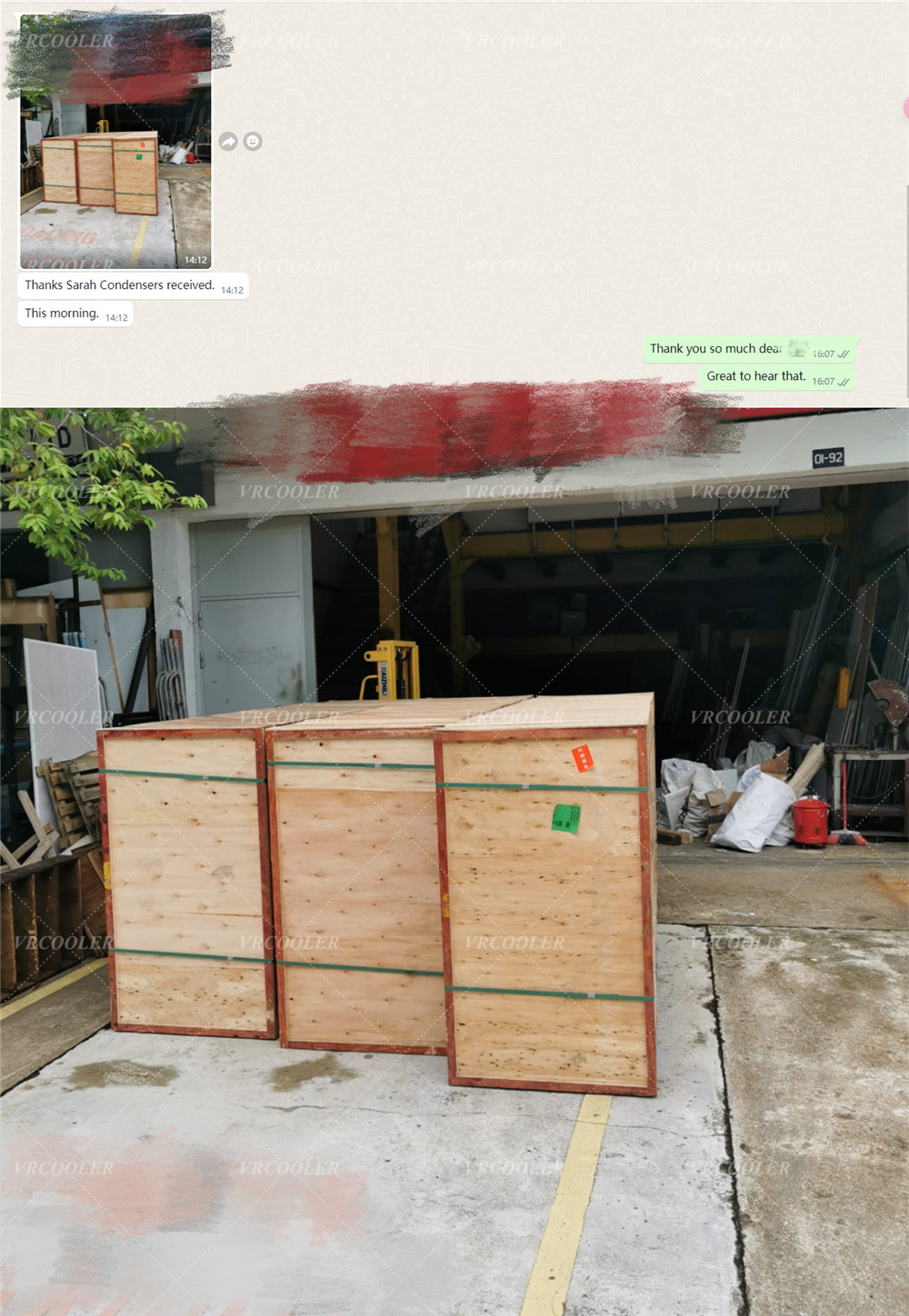 Vrcooler Heat Exchanger Delivered in Good Condition