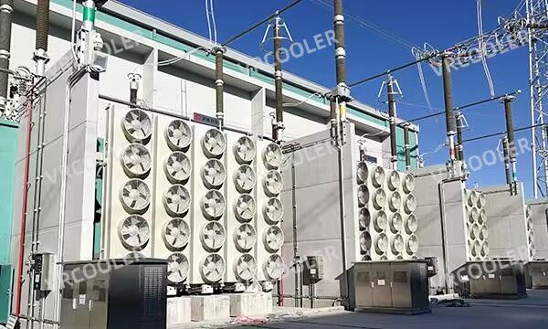 What is the main difference between ONAF and OFAF cooling?