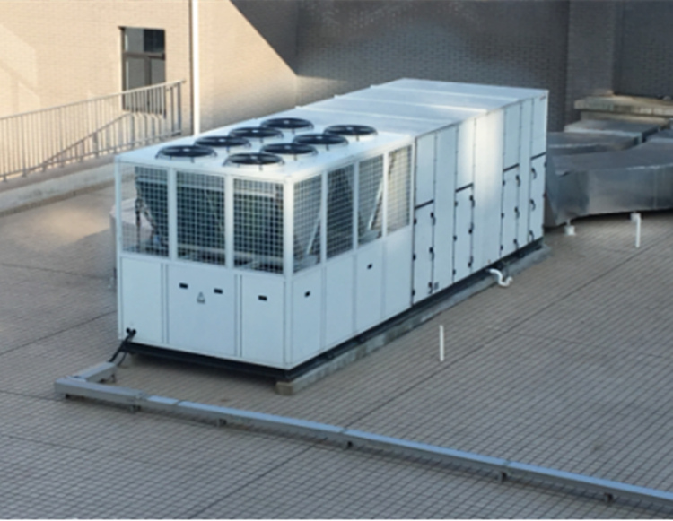 Vrcoolertech Provide 2 Sets 70000CMH Rooftop Air Conditioner For Factory