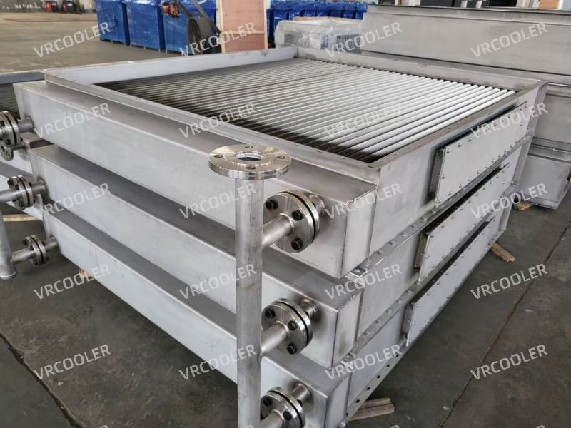 Finned Tube Oil To Air Heat Exchanger To Heat A Lumber Drying Oven