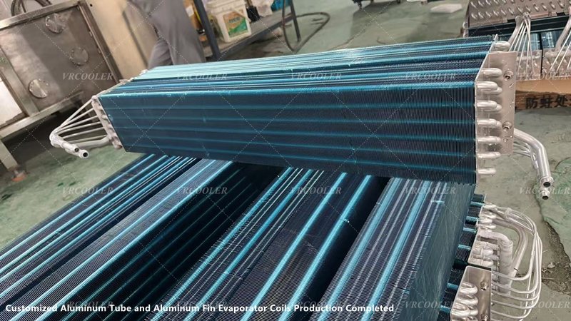 Customized Aluminum Tube and Aluminum Fin Evaporator Coils Production Completed 4