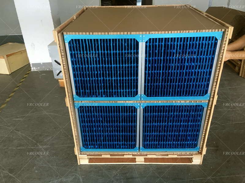 Aluminum Material Square, Cross Flow Air To Air Heat Exchanger