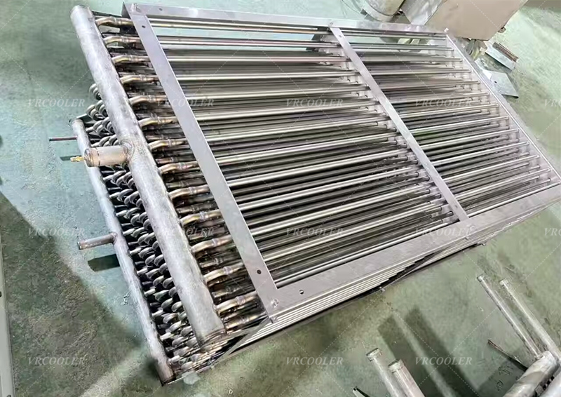 50 ton Bare Tube Condenser In an Ice Machine