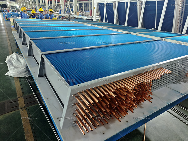 Cooling Coil for Dry Cooler in Production
