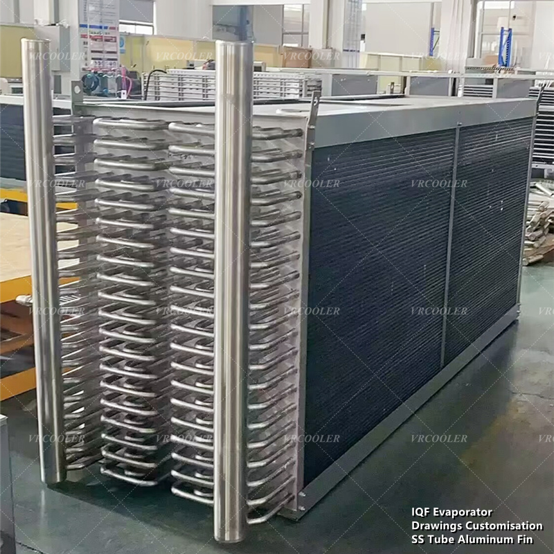 Customized IQF Evaporator Export To Morocco