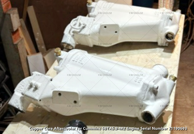 Copper Core Aftercooler for Cummins 6BTA5.9-M2 Engine Serial Number 21190693 (3)