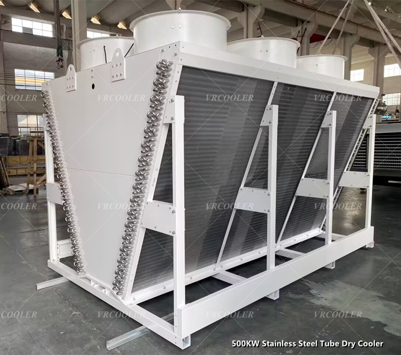 500KW Stainless Steel Tube Dry Cooler 3